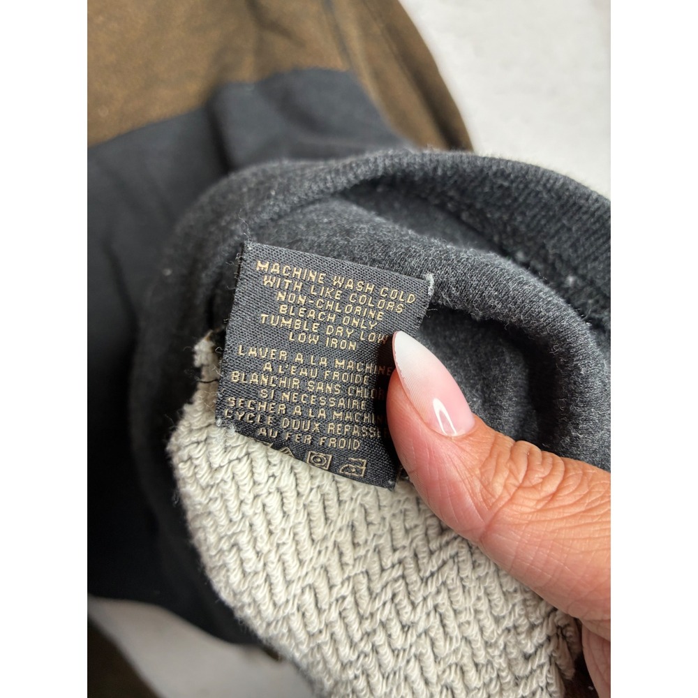 Dakota Grizzly Mens XL Quarter Zip Pullover Brown Charcoal Colorblock Sweater - Picture 6 of 12